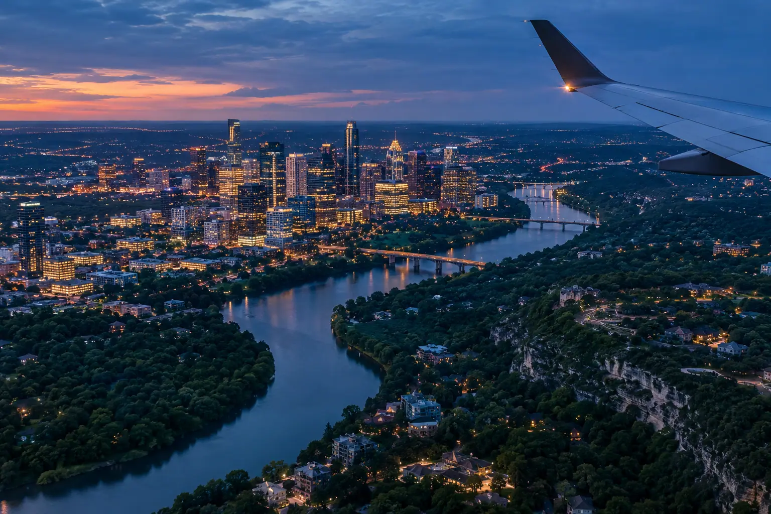 Austin from the air