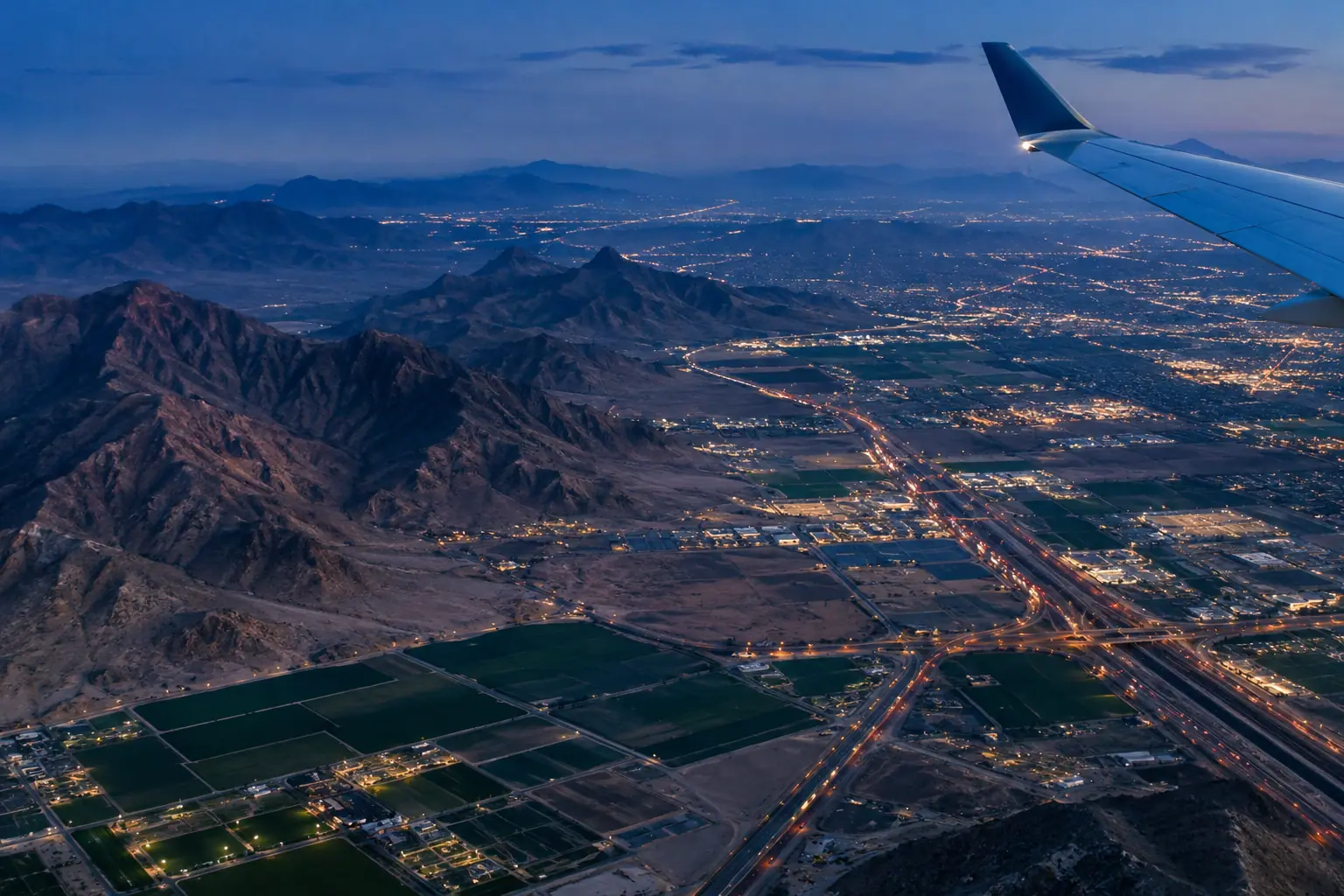 Phoenix from the air
