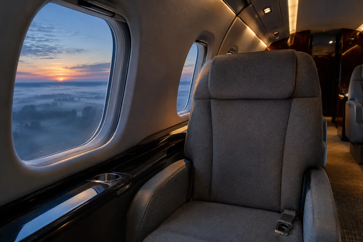 Heavy jet cabin interior